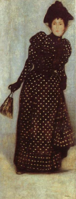 Jozsef Rippl-Ronai Lady in a Polka-Dot Dress china oil painting image
